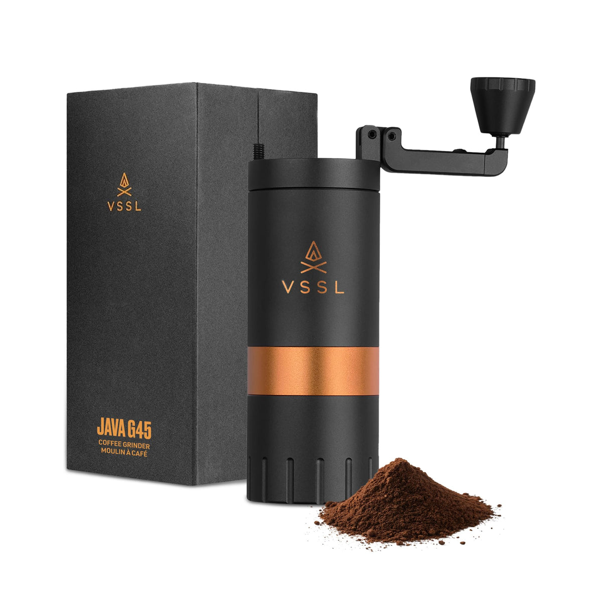 Manual Coffee Grinder with Stainless Steel Conical Burr Mill, 45 gram capacity I4638