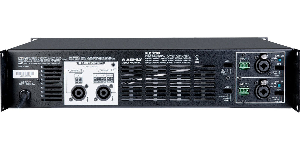 1600W 2-Channel Power Amplifier N3453