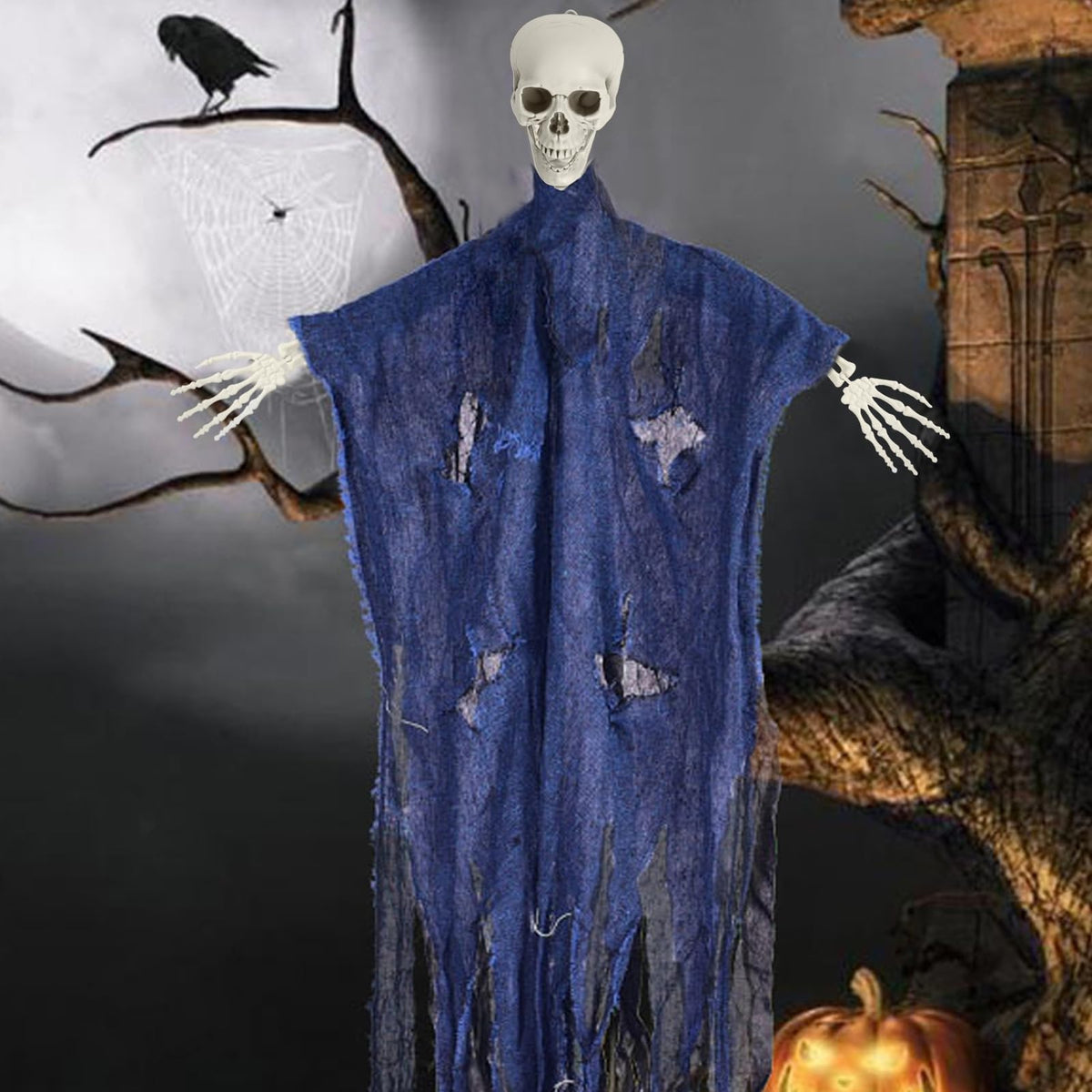 5.4Ft Posable Plastic Skeleton with Movable Joints L2669