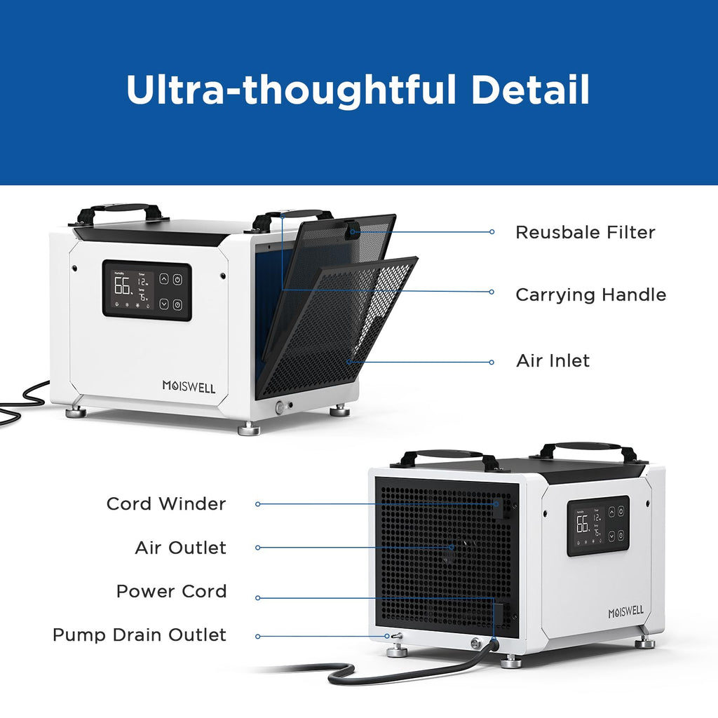 70 Pints Commercial Dehumidifier with Pump T4619