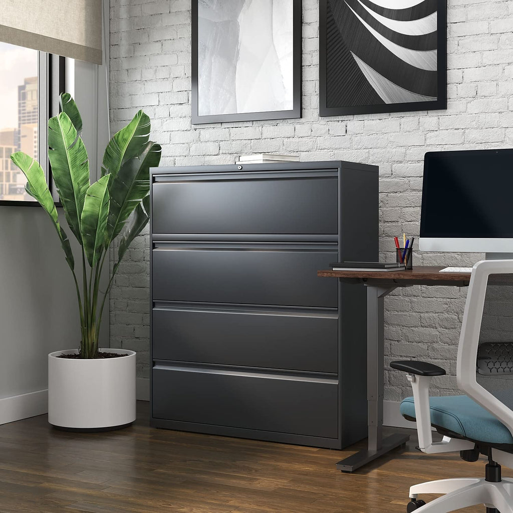 4 Drawer Charcoal Lateral File T845