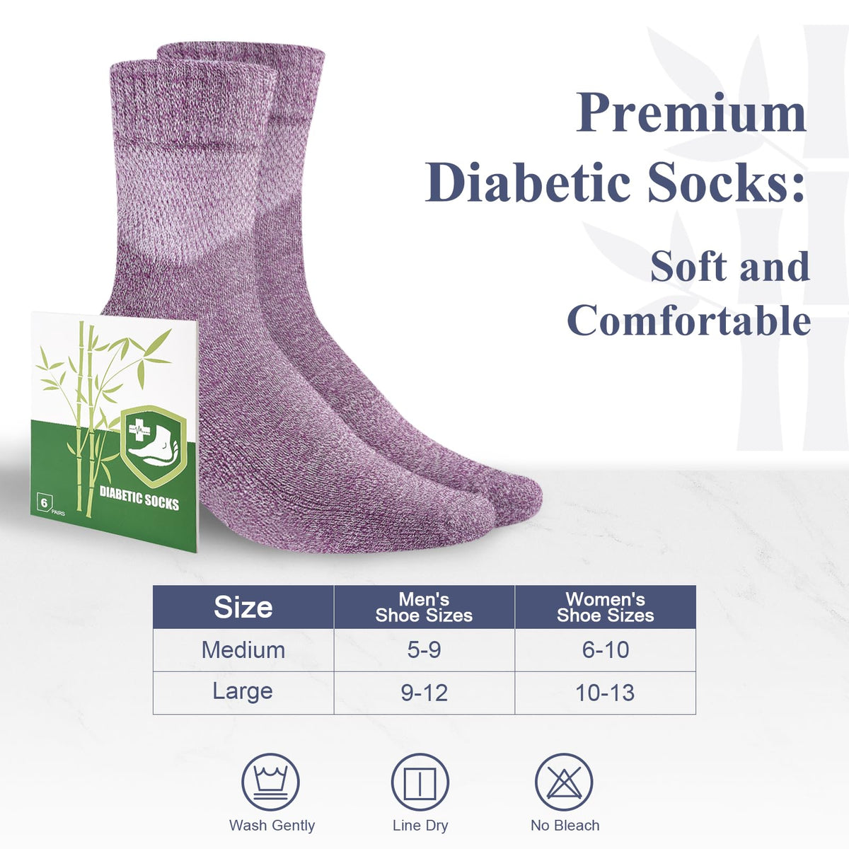Bamboo Viscose Non Binding Wide Top Ankle Socks W395