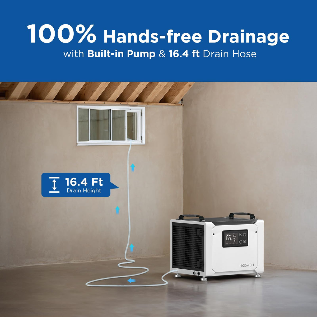 70 Pints Commercial Dehumidifier with Pump T4619