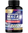 Maca Root Ashwagandha Panax Ginseng Supplement 90 Capsules I4874