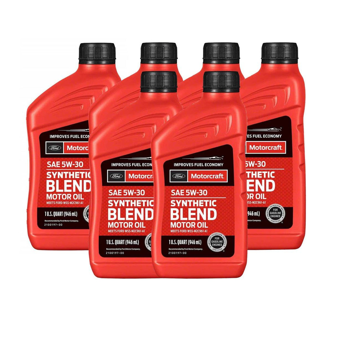 SAE 5W-30 6 Quarts Synthetic Blend Motor Oils M67686