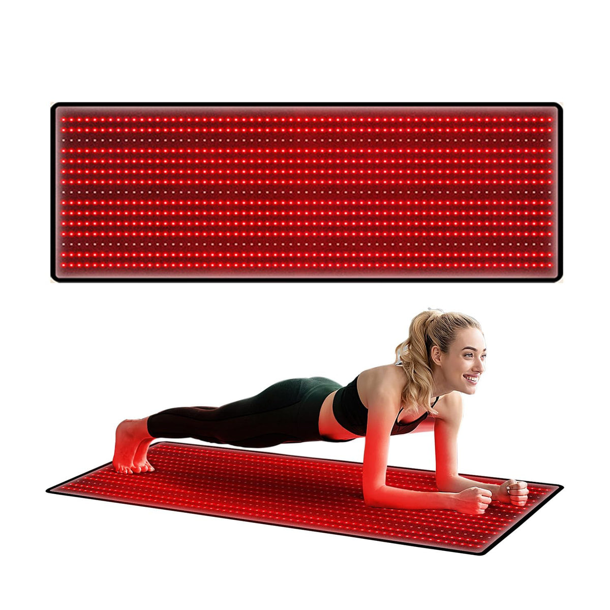 Red Light Therapy Mat 3840pcs LED 660nm 850nm 71''x 32'' R308676