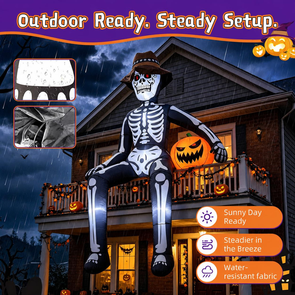 10FT Halloween Inflatable Skeleton J9312