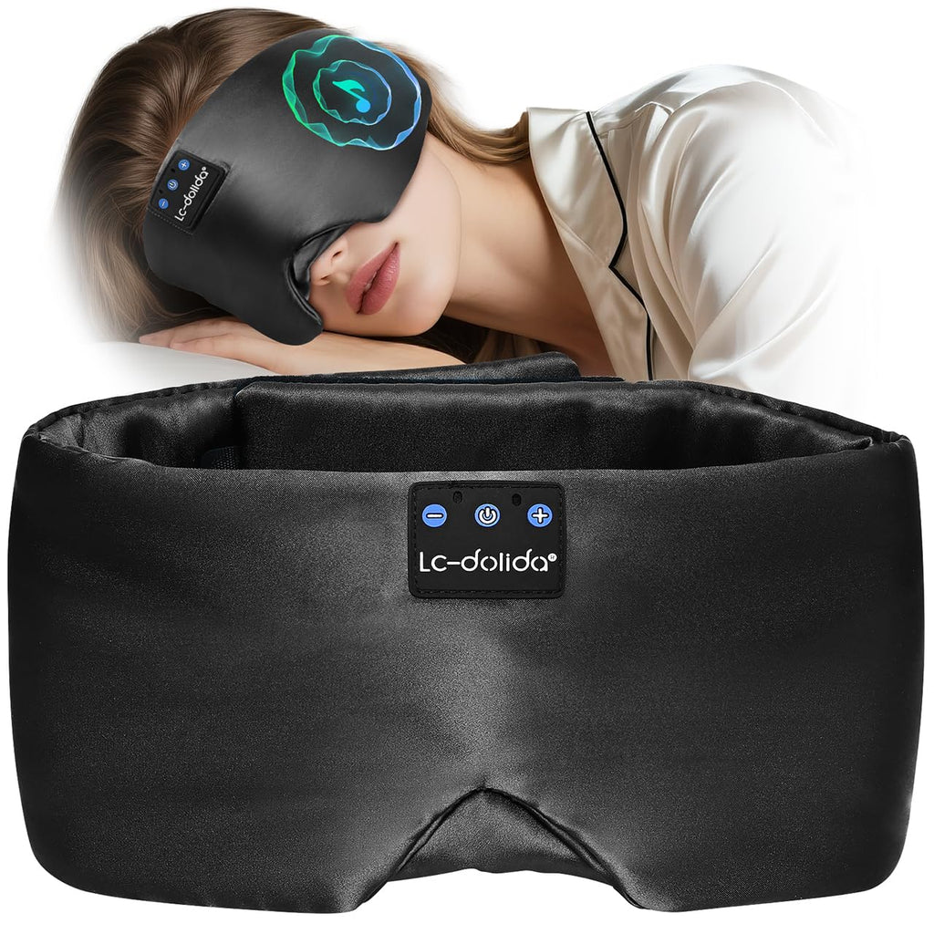 Silk Soft Sleep Mask with Bluetooth Black B776