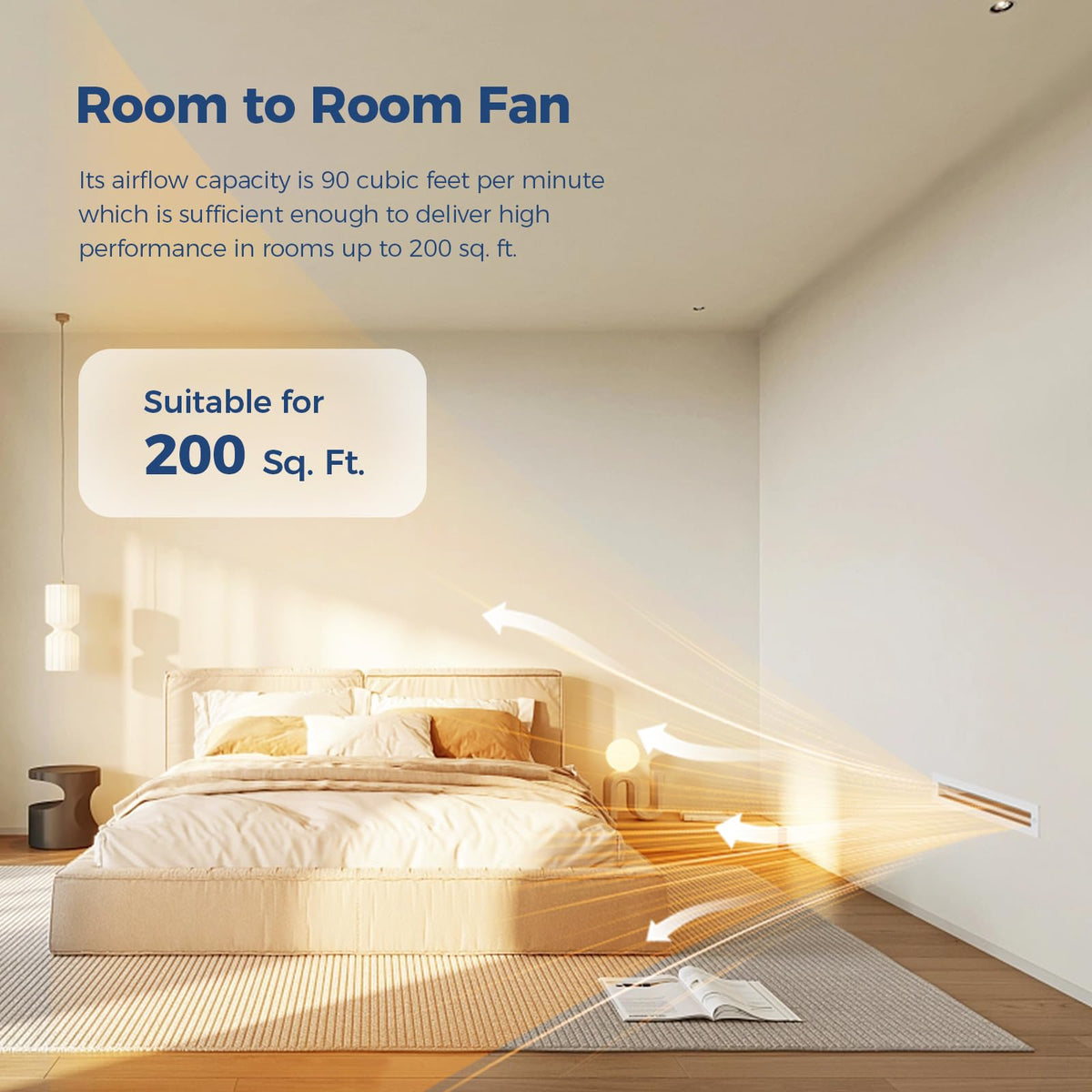 Room to Room Air Transfer Fan 90 CFM B9627