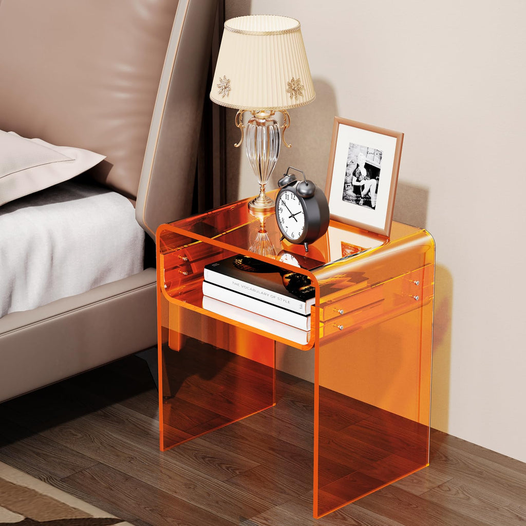 Clear Acrylic 2-Tier End Table S35888