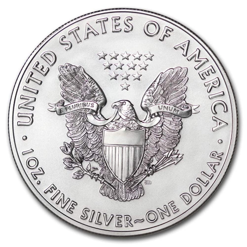 1 oz American Silver Eagle $1 Lot of 5 X422