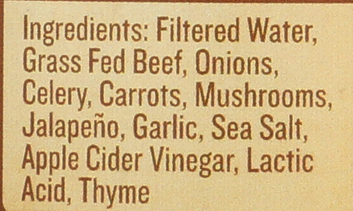 Bone Broth, Beef Jalapeno Sea Salt, 14 oz. M718679