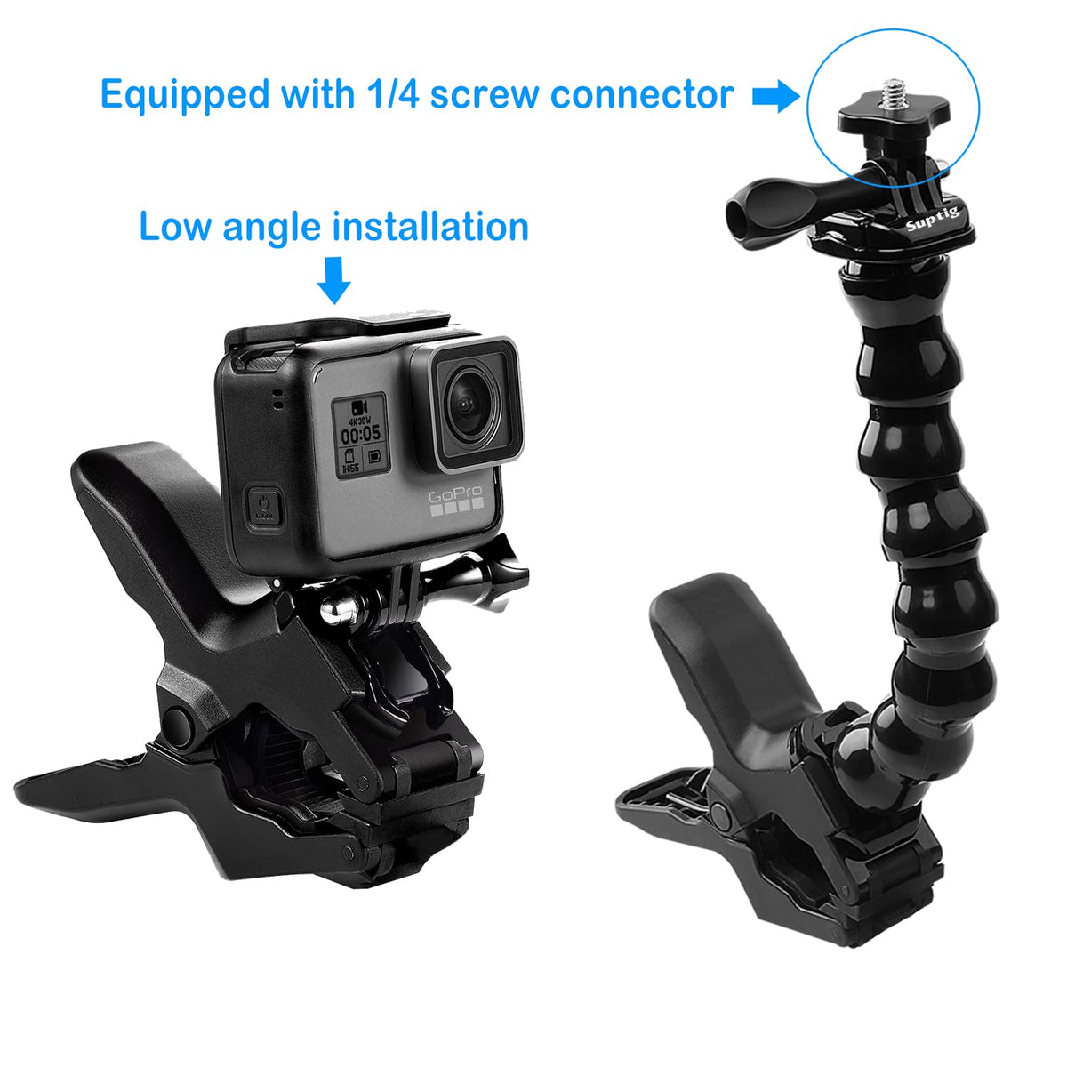 Jaws Flex Clamp Mount Gooseneck Mount for Action Camera G222439