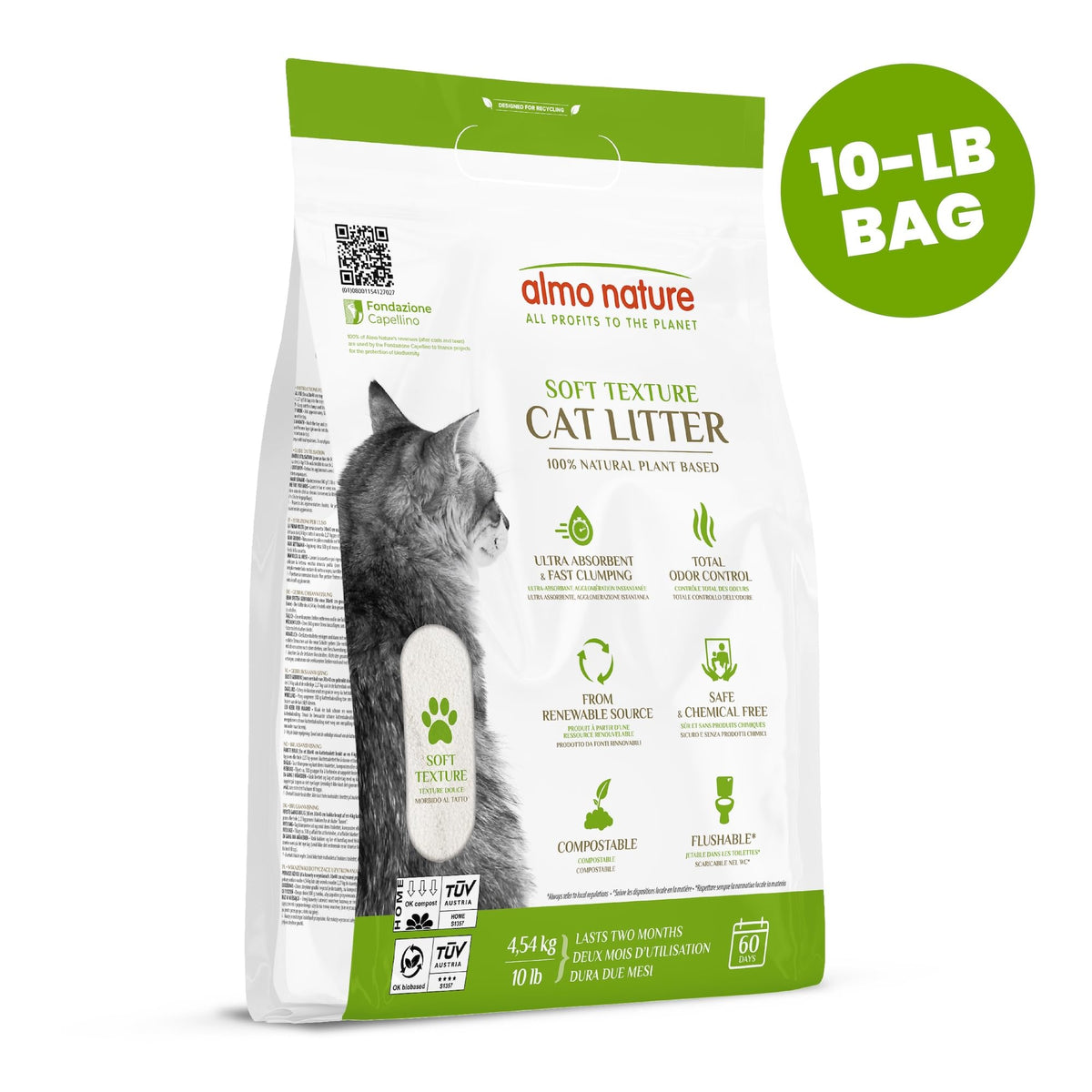 Plant-Based Clumping Biodegradable Cat Litter 10 lbs G988