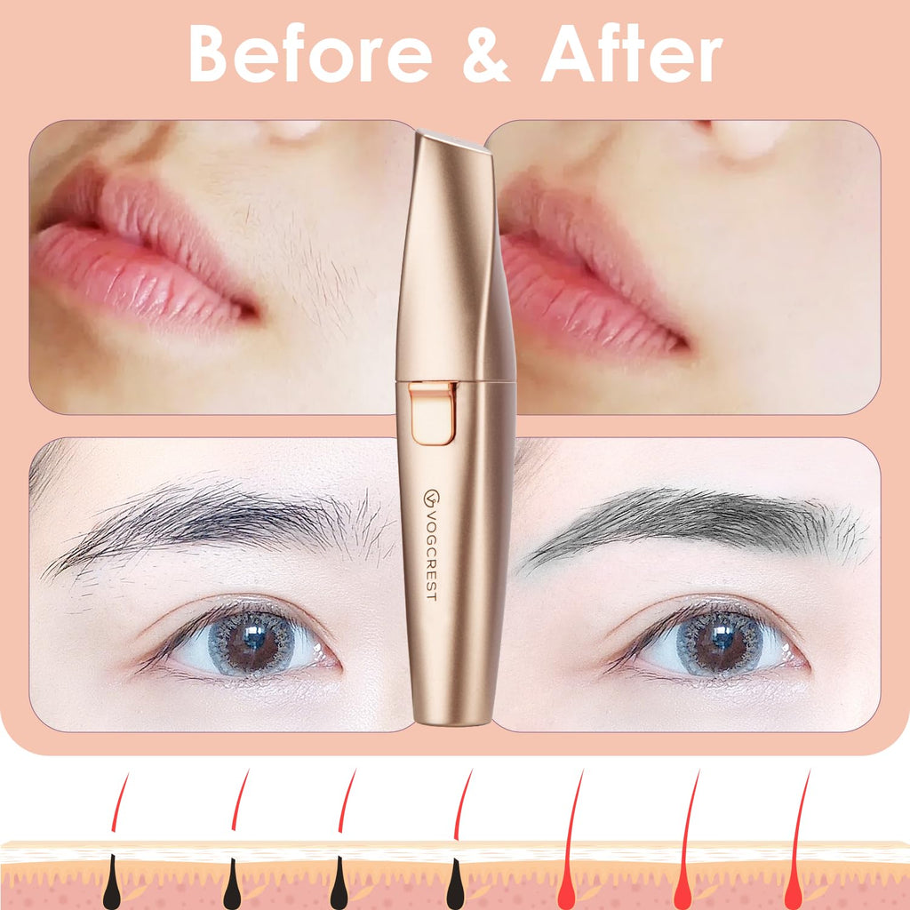 2 in1 Eyebrow Facial Trimmer with Replacement Heads H4763