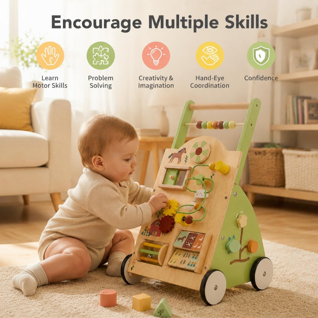 Wooden Baby Push Walker X281