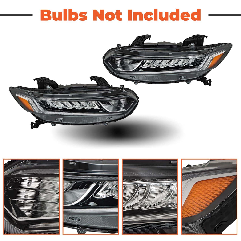 Halogen Headlight Assembly Set Driver and Passenger Side T3872