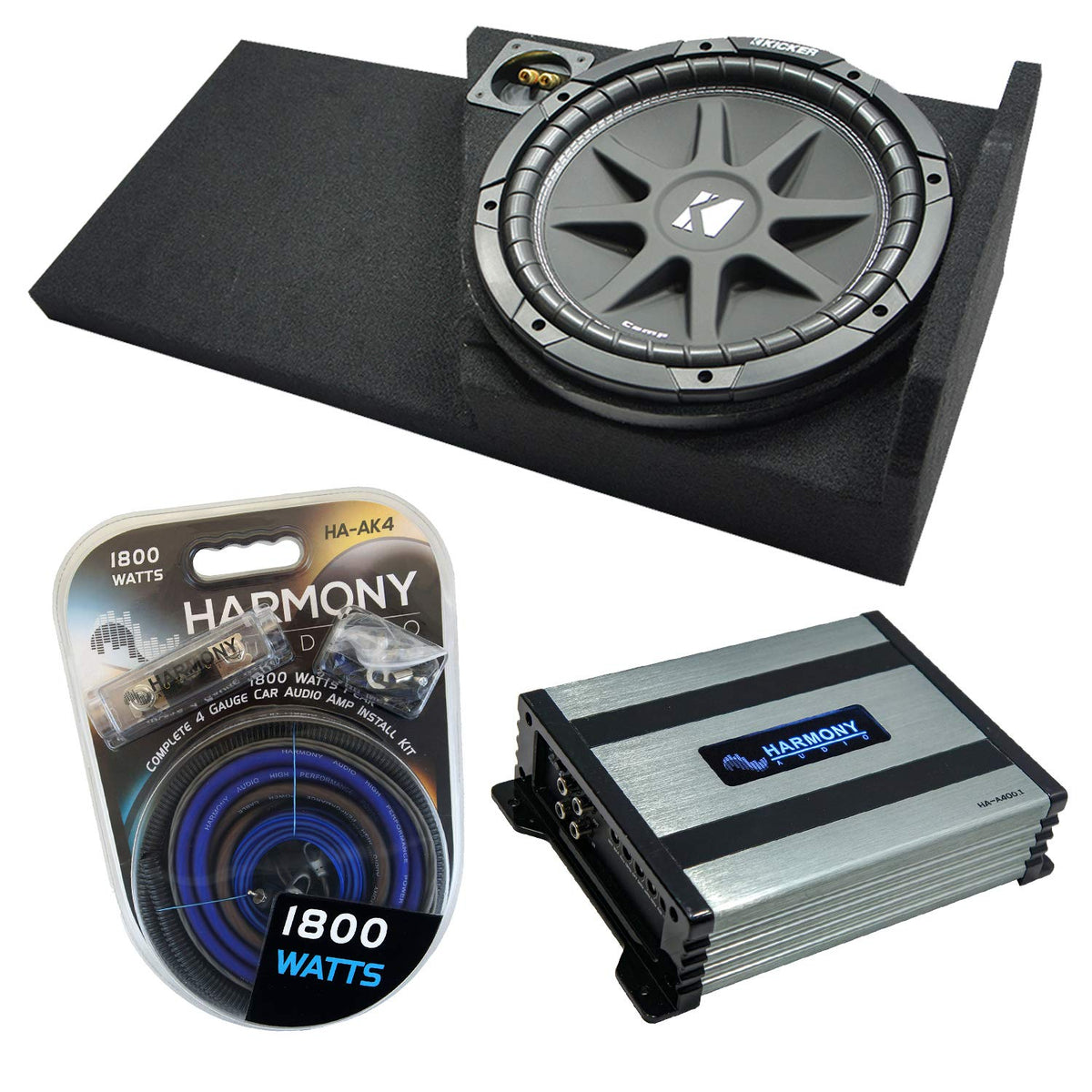 Single 12 Sub Box with Amp B185