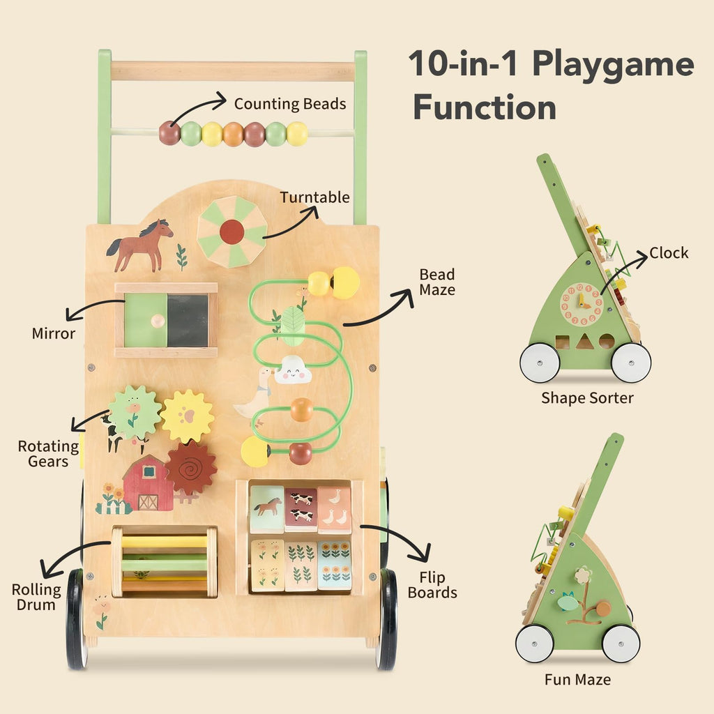 Wooden Baby Push Walker X281