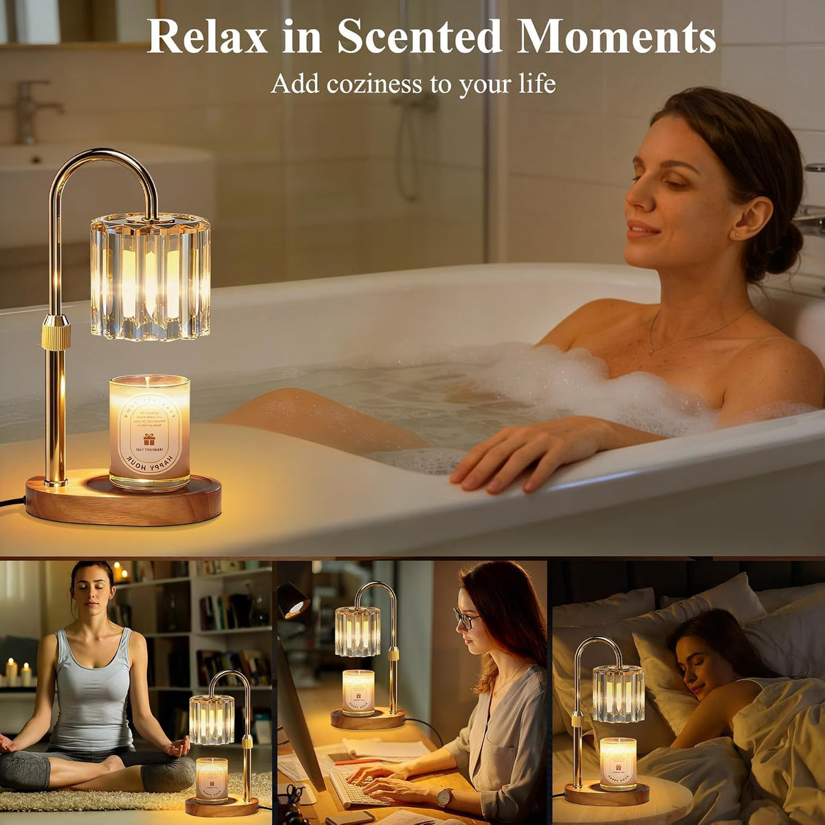 Candle Warmer Lamp with Timer and Dimmer Z5526