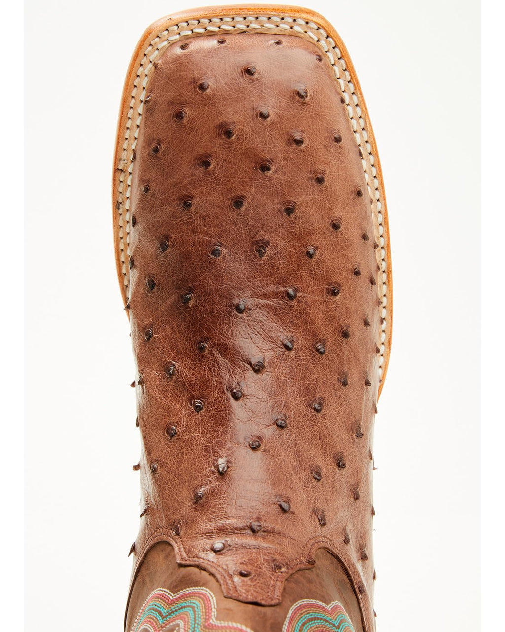Men's Ostrich Western Boot Broad Square Toe J62355