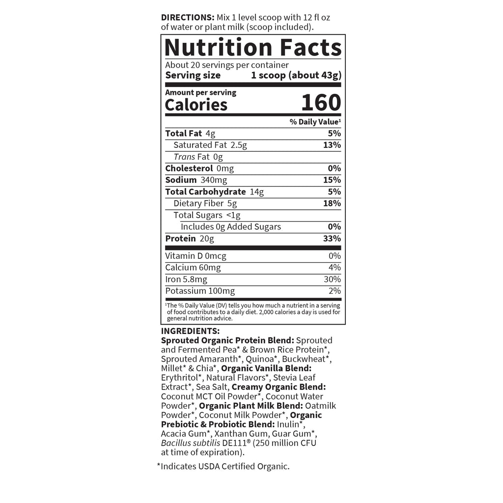Vanilla Cookie Plant Protein Powder I159