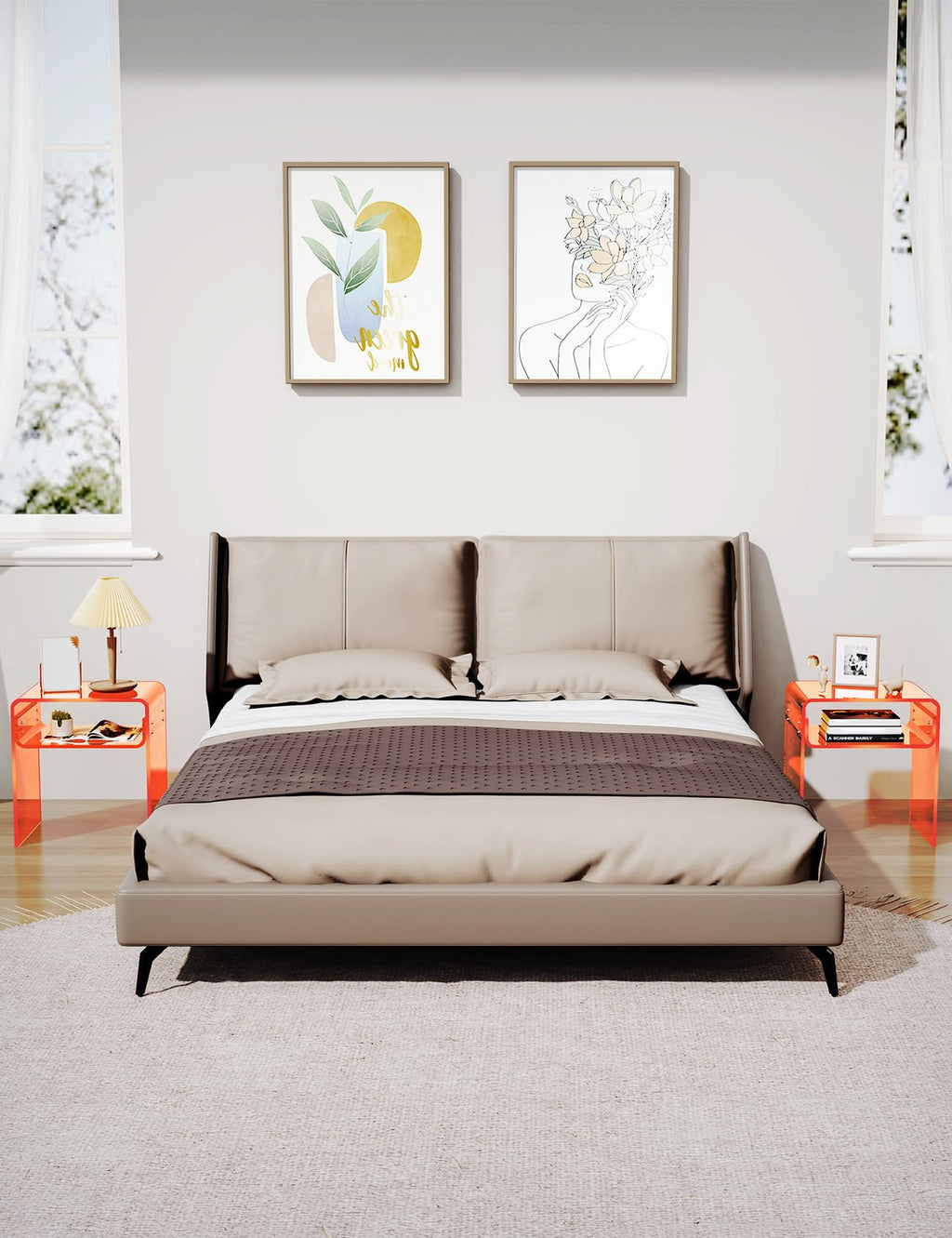 Clear Acrylic 2-Tier End Table S35888