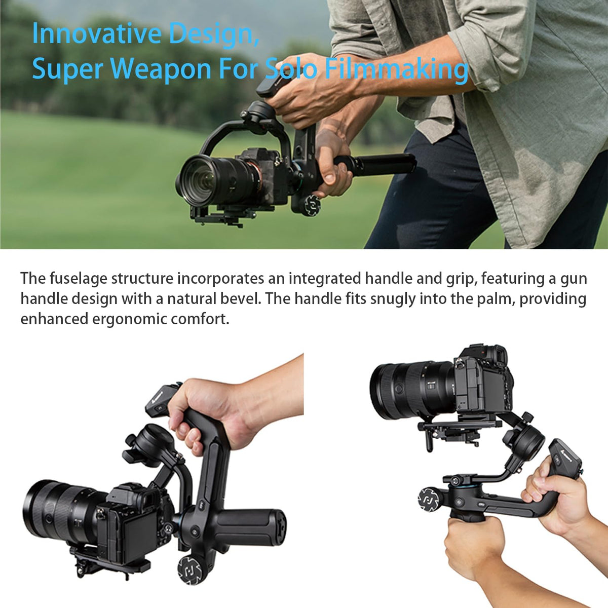 3-Axis Camera Gimbal Stabilizer with Touch Screen E177