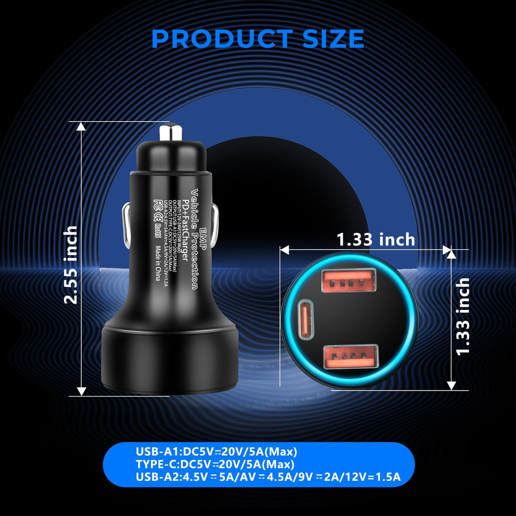 Vehicle Protection with USB Sockets for 12-Volt DC Q4540