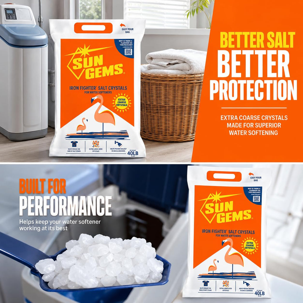 Water Softener Salt Crystals 40 lb 2 Pack T228756