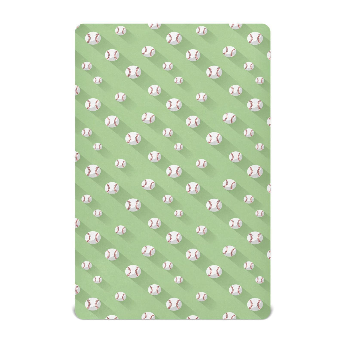 Baseball 3D Print Crib Sheet 52" x 28" S322