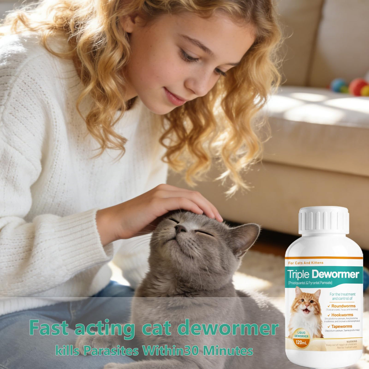 Liquid Cat Dewormer 120 mL A480