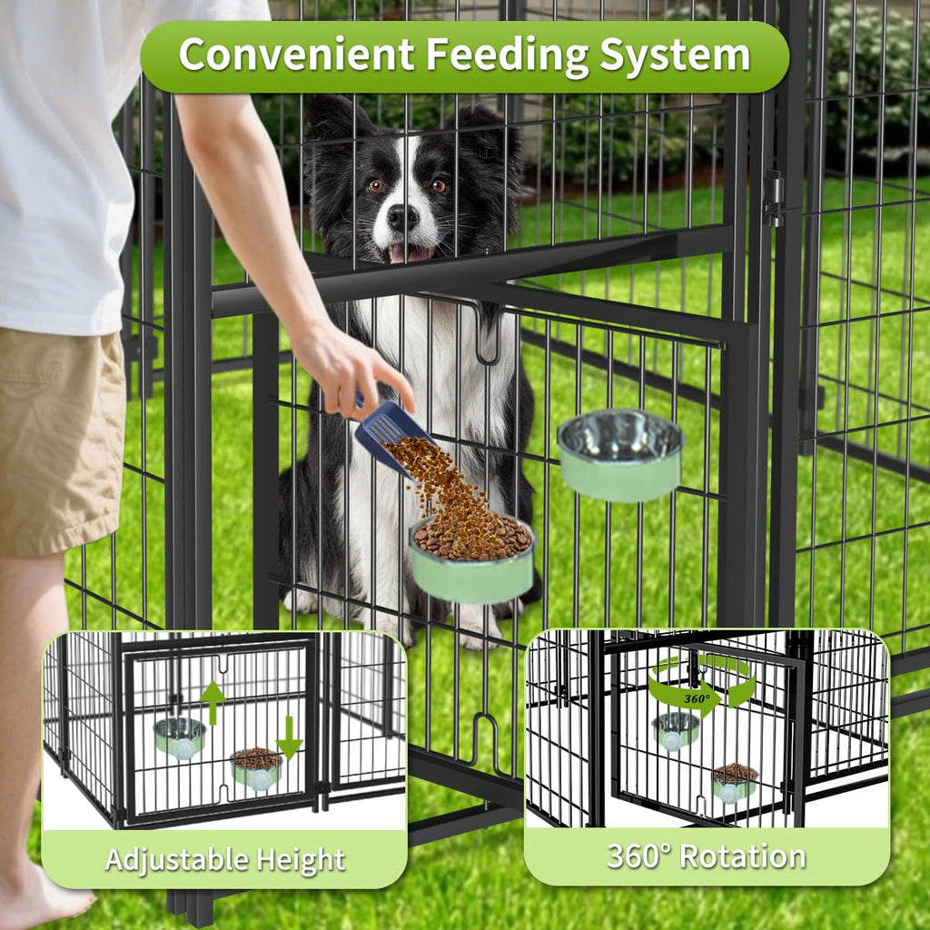 Heavy Duty Dog Kennel with Roof N9265