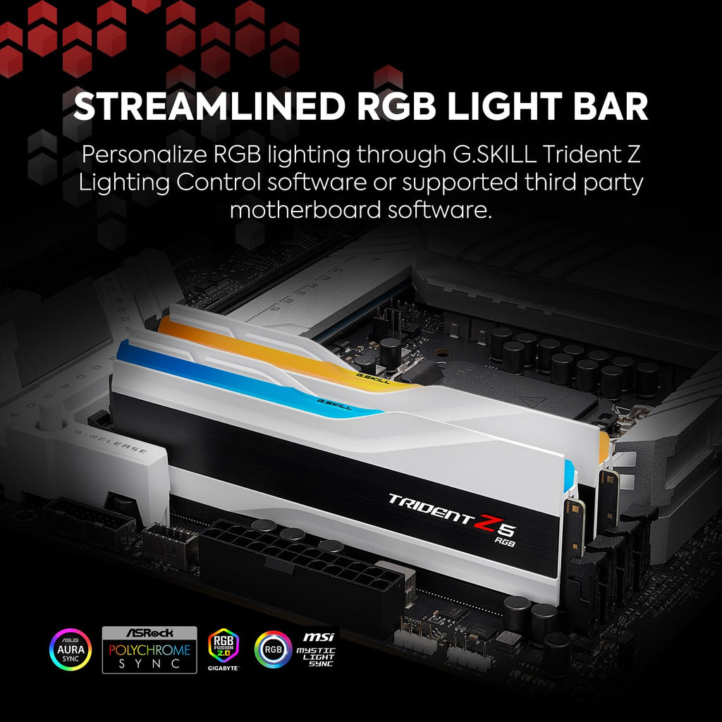 DDR5 RAM 64GB (2x32GB) 6400MT/s CL32 Matte White Desktop Memory S98651