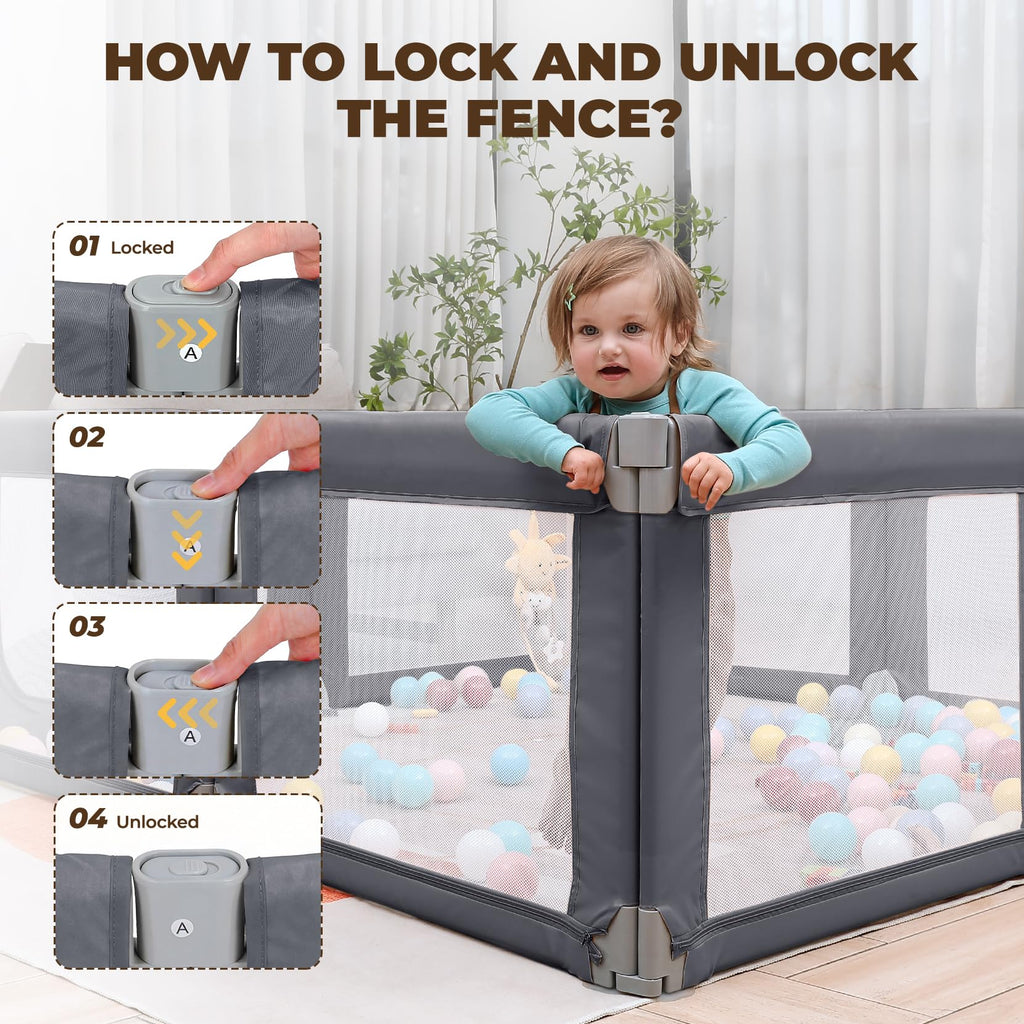 Grey Baby Playpen A159