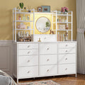 White Dresser with RGB LED Lights O846