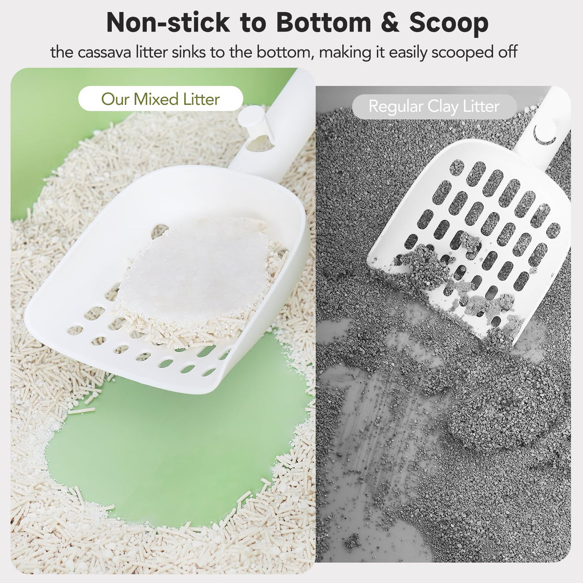 Non-Stick Ultra Clumping Tapioca Tofu Cat Litter, 9 lb X 2 Pack X87919