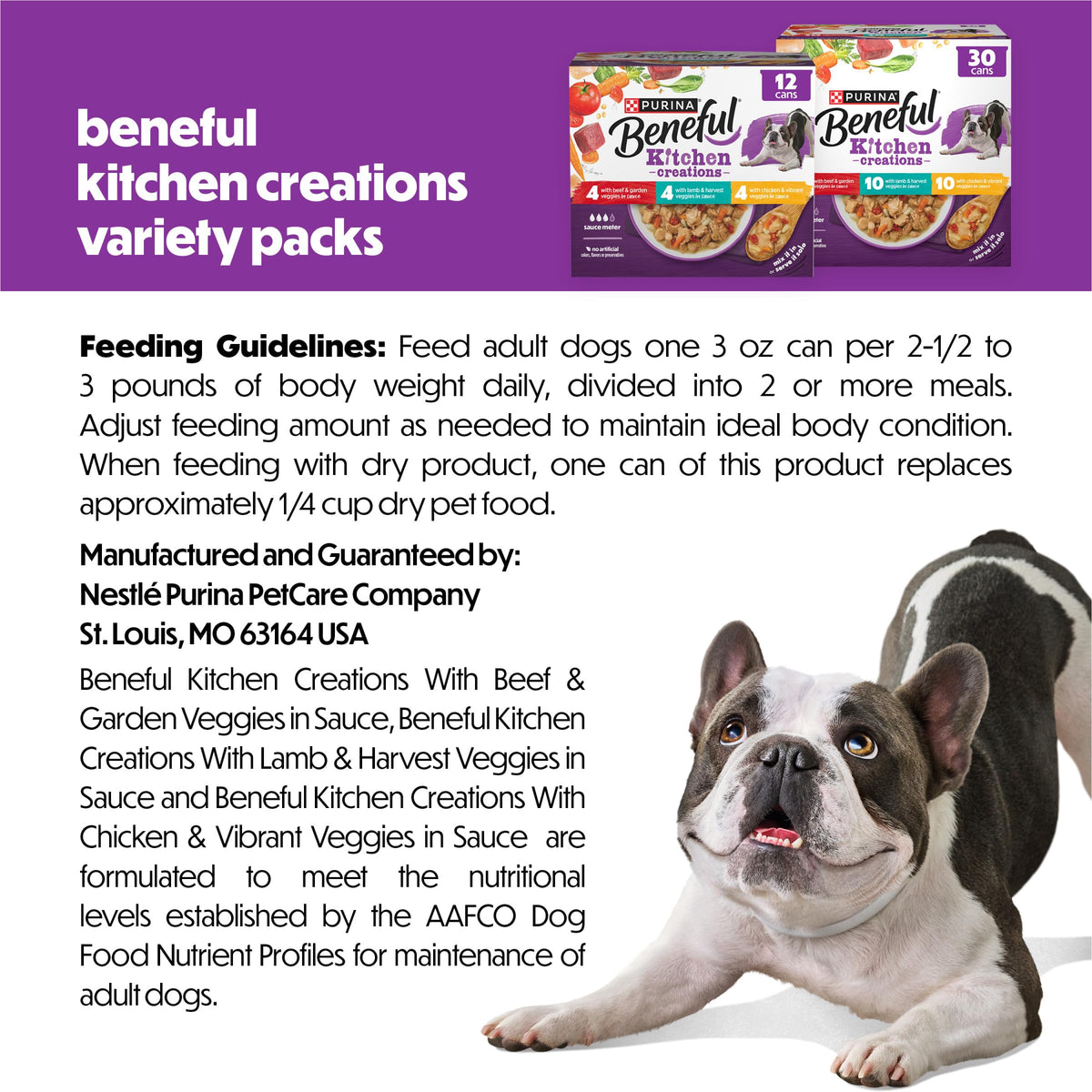 Wet Dog Food Variety Pack 30 3 oz Cans D65563
