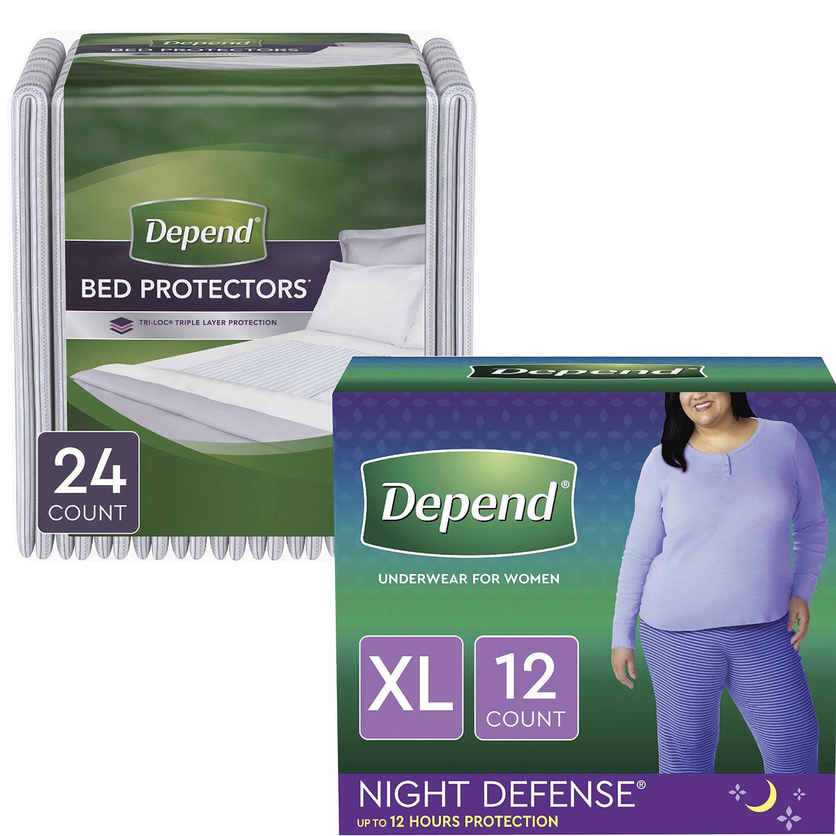 Blush XL Incontinence Underwear and Disposable Bed Pads U147