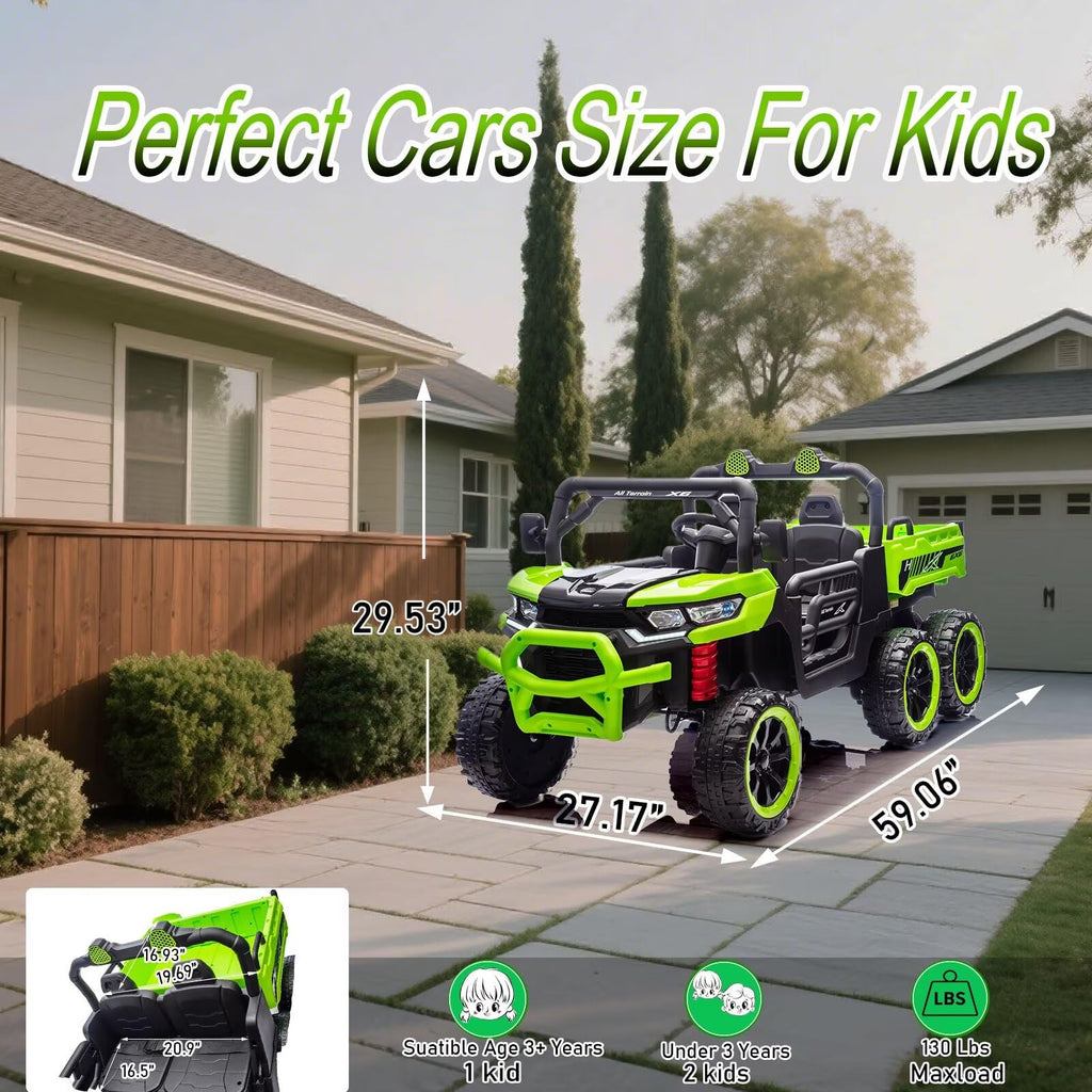 24V 2 Seater Ride On Dump Truck with Dump Bed U593