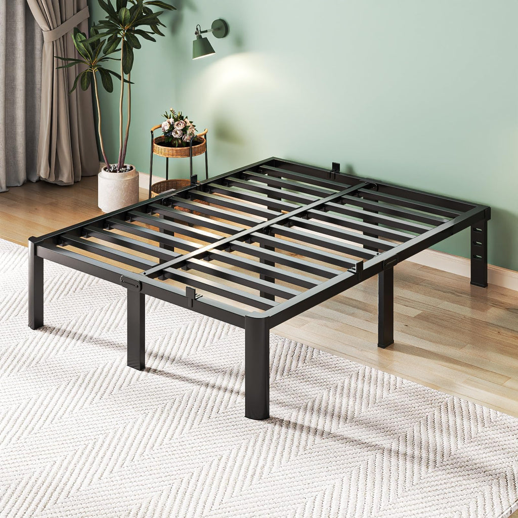 Queen 14 Inch Steel Platform Bed Frame E20725