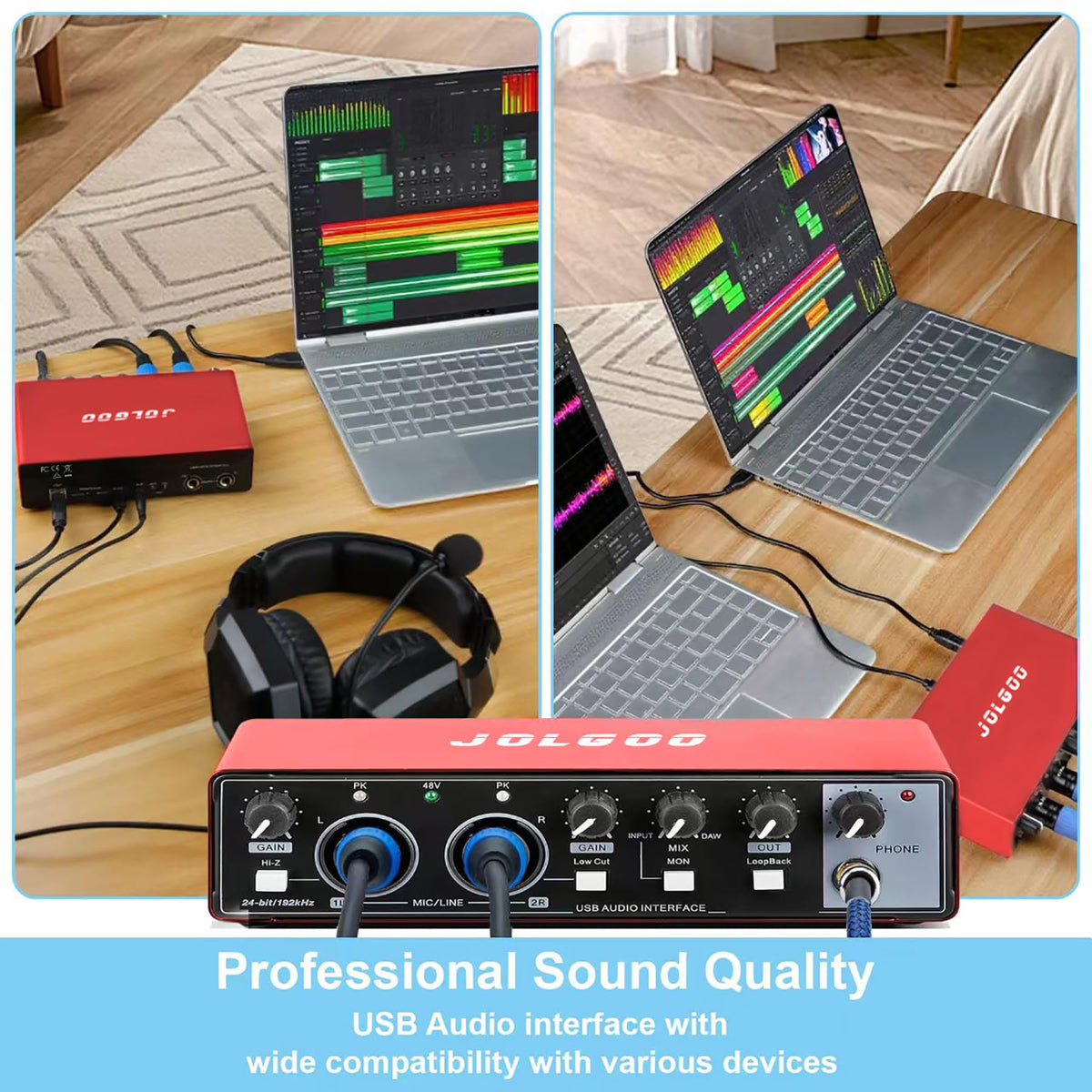 USB Audio Interface, Red 24-Bit/192kHz M50815