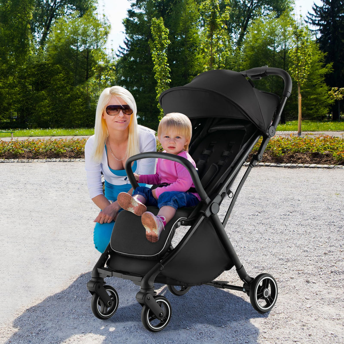 Lightweight Compact Baby Stroller with Canopy M14124