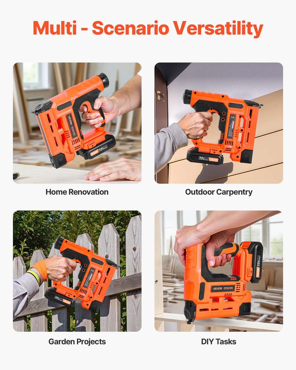 Cordless 2-in-1 18 Gauge Nail Gun Staple Gun K38384
