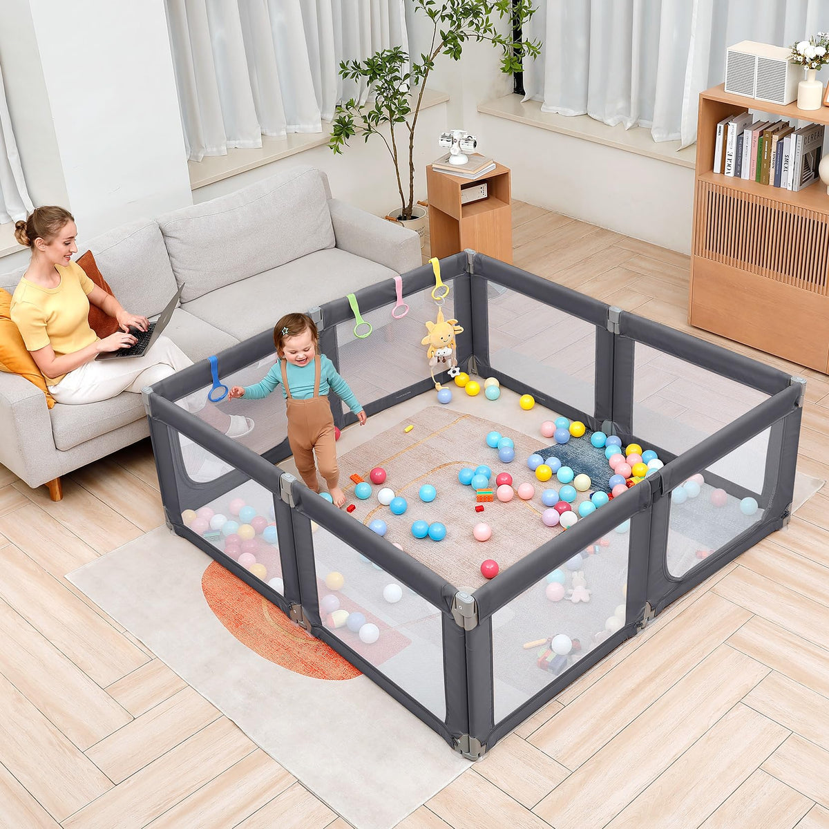 Grey Baby Playpen A159
