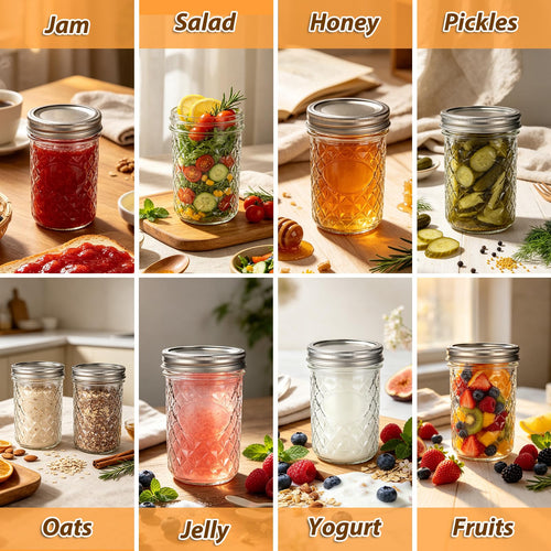 16oz Wide Mouth Mason Jars with Airtight Lids N5330