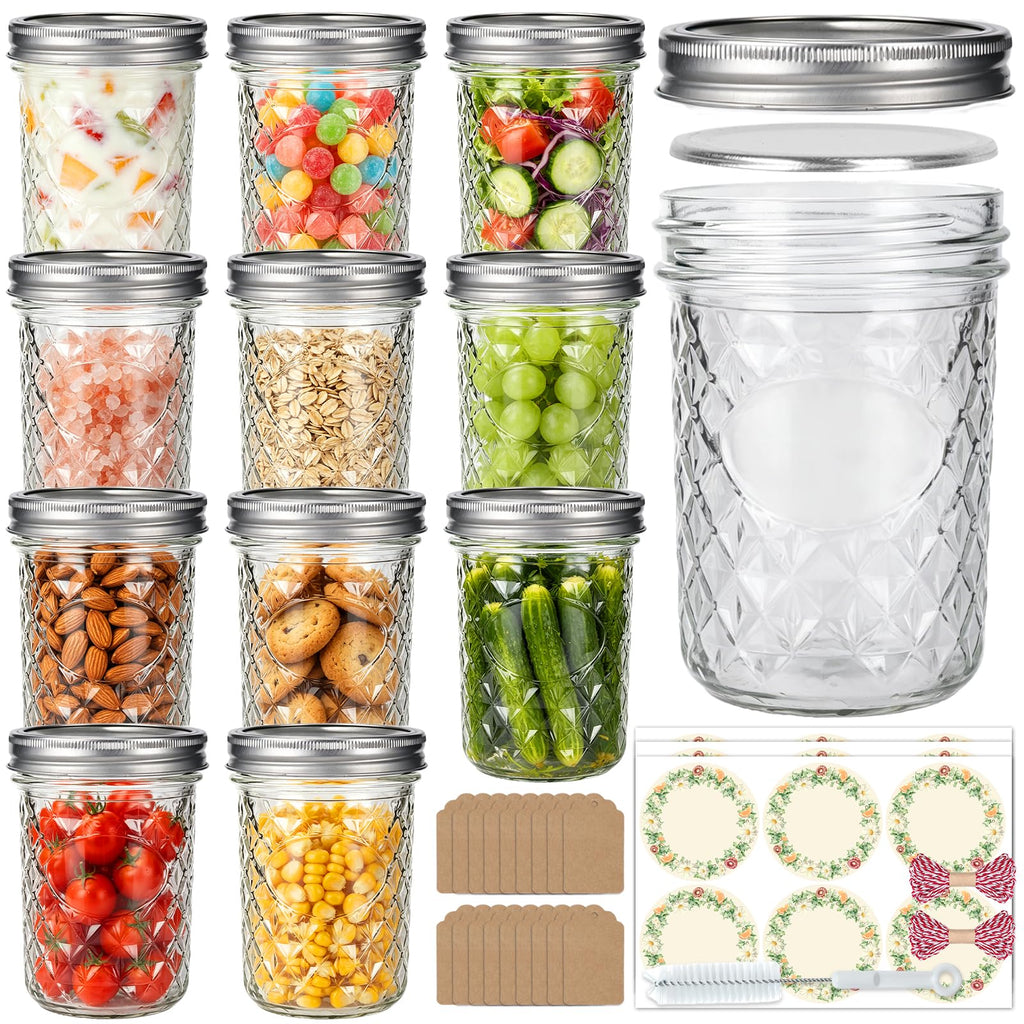 16oz Wide Mouth Mason Jars with Airtight Lids N5330
