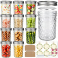 16oz Wide Mouth Mason Jars with Airtight Lids N5330