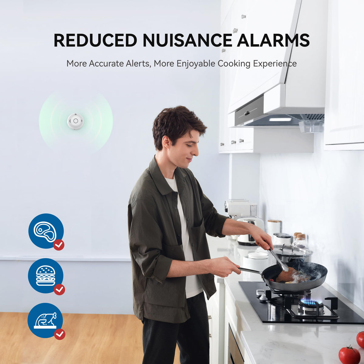 Smoke and Carbon Monoxide Detector 10-Year Battery 4 Pack B321