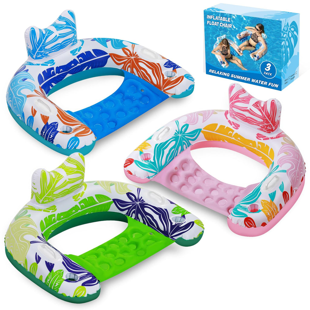3 Pack Inflatable Pool Floats J10364